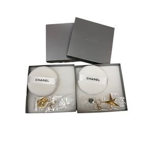 Chanel 2025 Christmas set, one of each charm and powder puff with the boxes